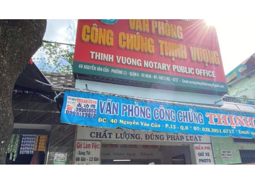 Danh sách Top 1 văn phòng công chứng tại TPHCM uy tín và chuyên nghiệp Văn phòng công chứng Thịnh Vượng