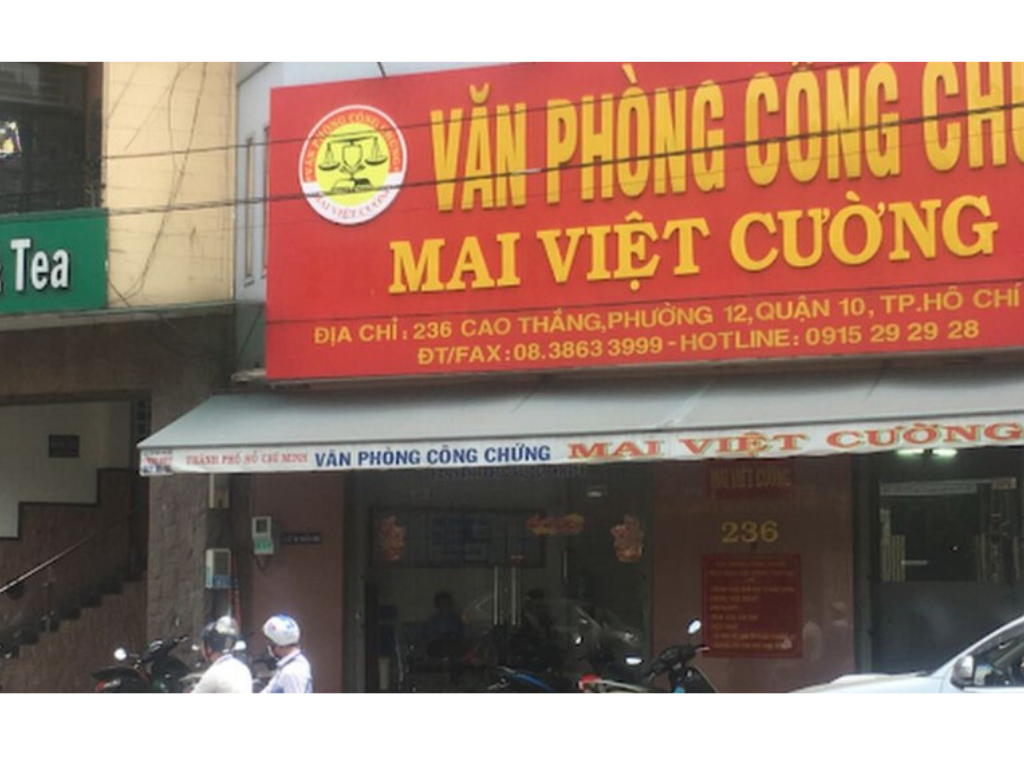 Danh sách Top 1 văn phòng công chứng tại TPHCM uy tín và chuyên nghiệp Văn phòng công chứng Mai Việt Cường