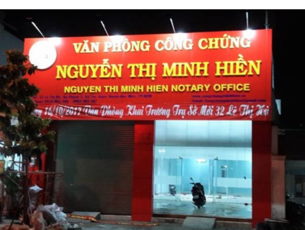 Danh sách Top 1 văn phòng công chứng tại TPHCM uy tín và chuyên nghiệp Văn phòng công chứng Nguyễn Thị Minh Hiền