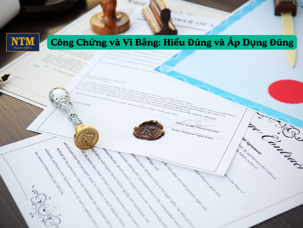 Công Chứng và Vi Bằng: Hiểu Đúng và Áp Dụng Đúng Công Chứng và Vi Bằng: Hiểu Đúng và Áp Dụng Đúng