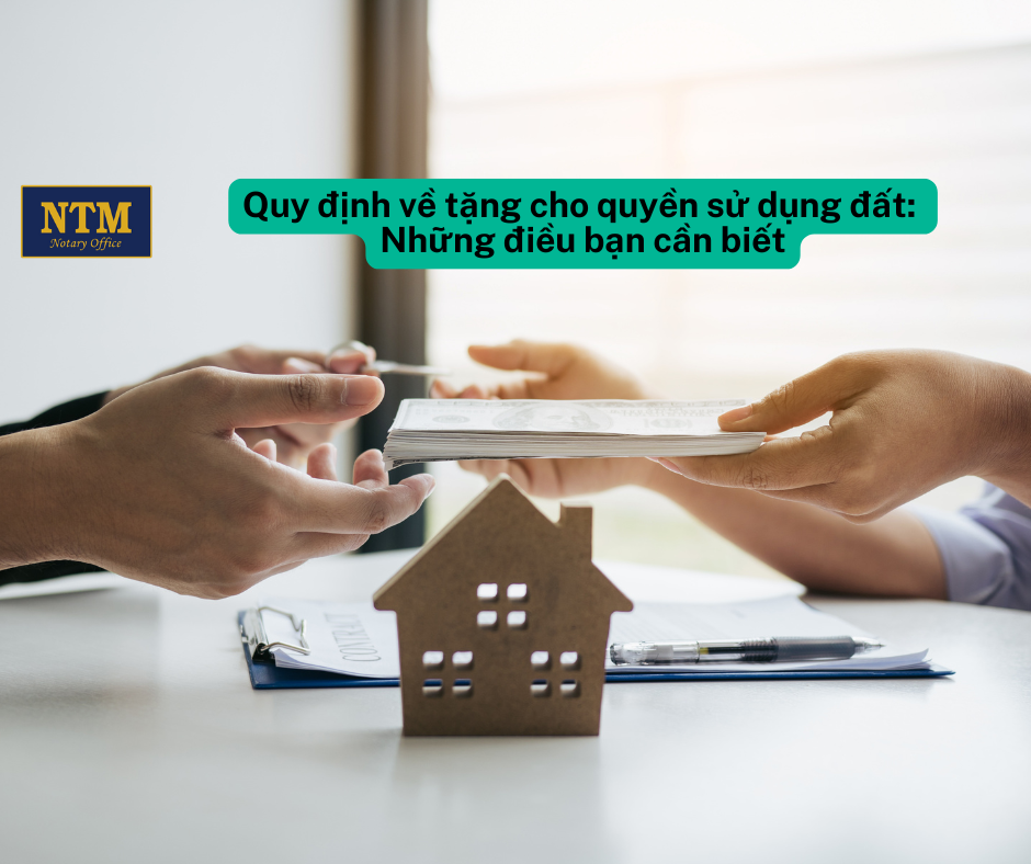 Quy định về tặng cho quyền sử dụng đất