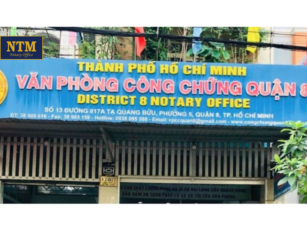 TOP 4 văn phòng công chứng Quận 8 uy tín và chuyên nghiệp Văn Phòng Công Chứng Quận 8