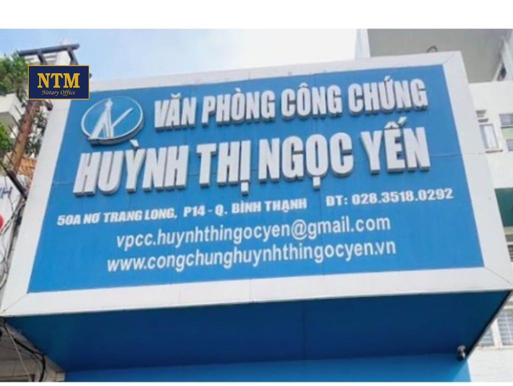 Danh Sách Top 4 Văn Phòng Công Chứng Quận Bình Thạnh Uy Tín van phong cong chung huynh thi ngoc yen