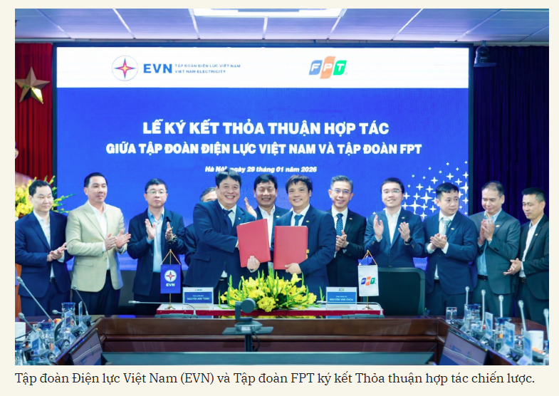EVN bắt tay FPT: Cuộc tổng lực cho "bộ ba" chuyển đổi Số - Xanh - AI ngành Điện lực Screenshot 2026 02 03 081003 1