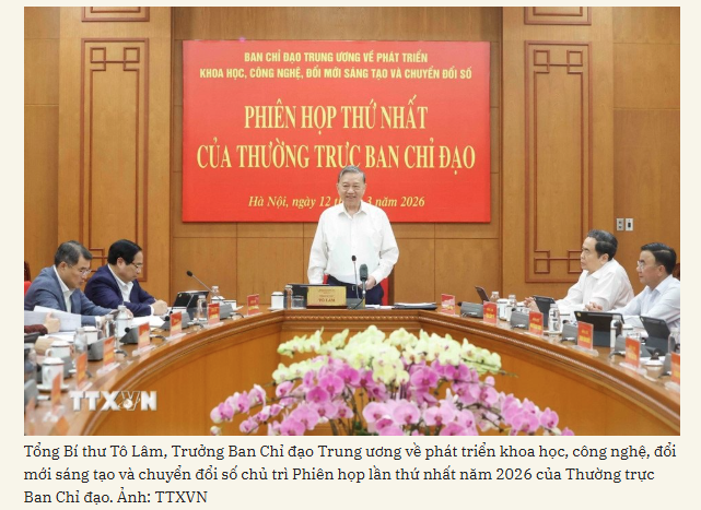 Tổng Bí thư Tô Lâm: "Mọi nhiệm vụ phải gắn với kết quả cụ thể, giải quyết bài toán lớn của đất nước" Screenshot 2026 03 18 090430