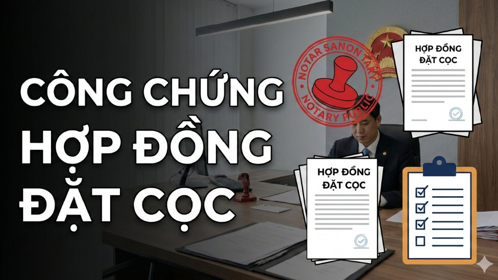 Công Chứng Hợp Đồng Đặt Cọc Mua Bán Nhà Đất: Quy Định, Thủ Tục ; Rủi Ro Cần Tránh 2026 cong chung hop dong dat coc