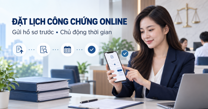 Đặt lịch công chứng online